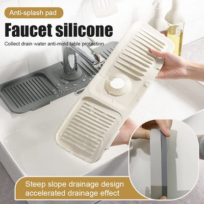 Protector contra salpicaduras AquaShield para fregadero | Protector de silicona para fregadero de cocina