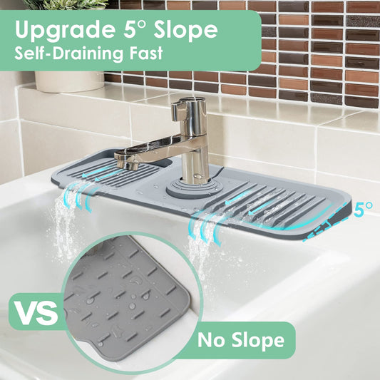 AquaShield Sink Splash Guard | Silicone Splash Guard For Kitchen Sink
