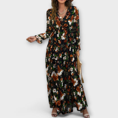 Juno - Vestido Maxi Floral Elegante