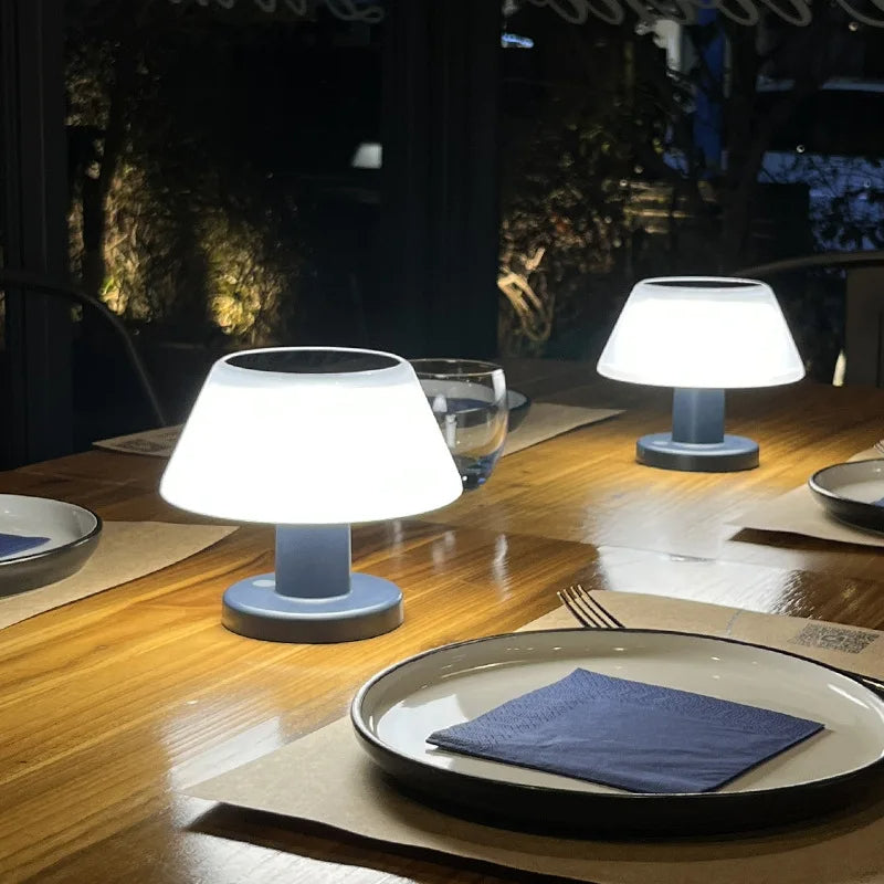 Table Lamp with Modern Solar LED Design
