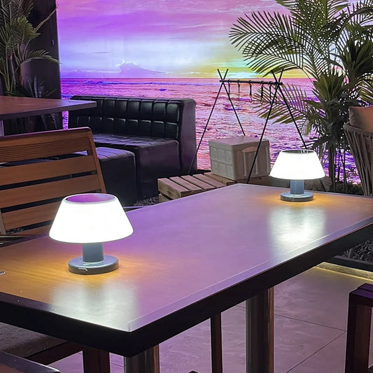 Table Lamp with Modern Solar LED Design