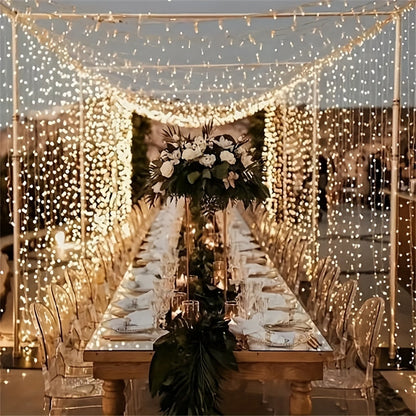 Fairy Lights Curtain Warm White LED USB Set
