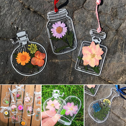 Conjunto de Marcadores de Flores Secas (15 + 15)