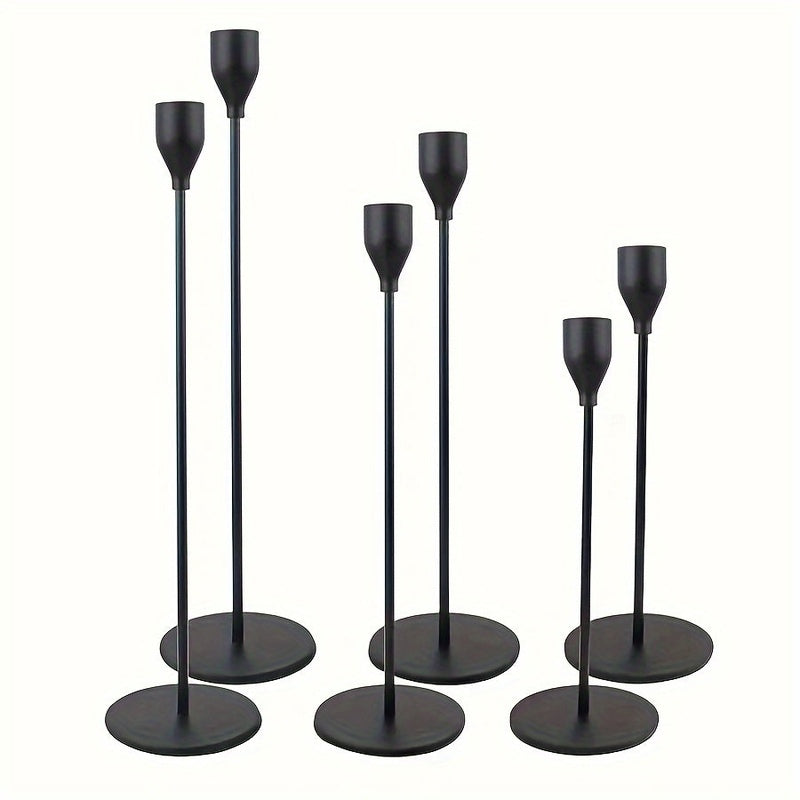 Candle Holders Gold Metal Modern Table Centrepiece