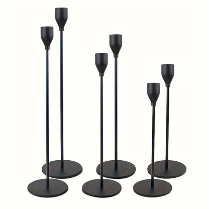 Candle Holders Gold Metal Modern Table Centrepiece