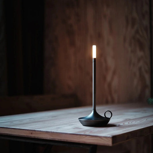 Lámpara de mesa con luz LED moderna regulable