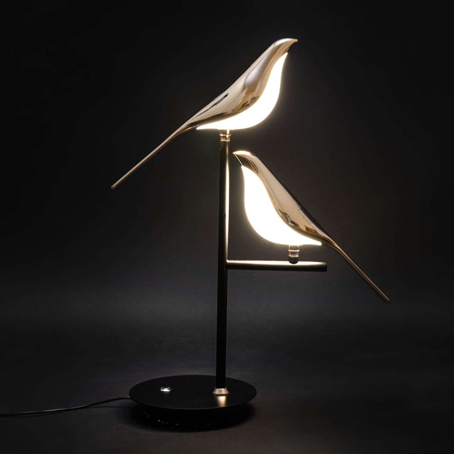 LED Table Lamp Modern Metal Bird Design