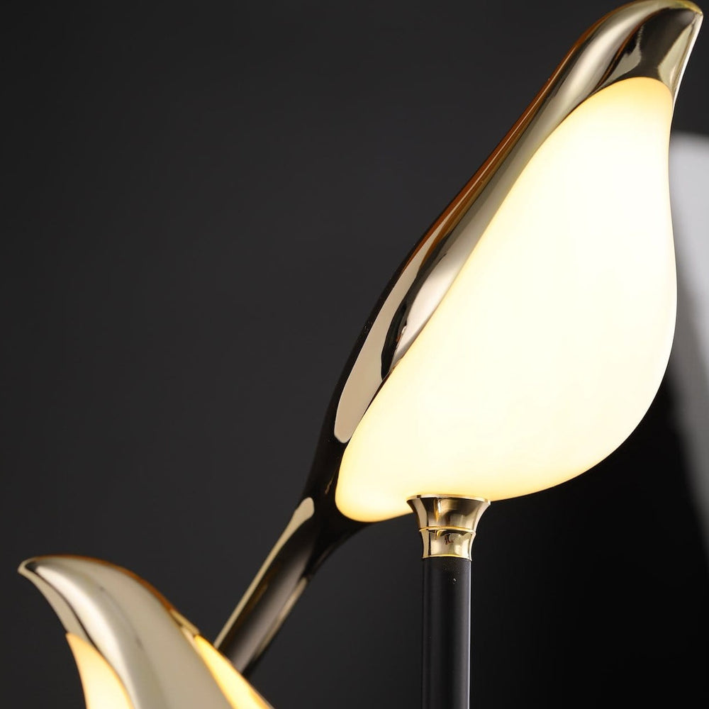 LED Table Lamp Modern Metal Bird Design