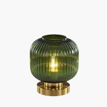 Lámpara de mesa moderna con pantalla de vidrio luz de noche