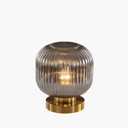 Lámpara de mesa moderna con pantalla de vidrio luz de noche