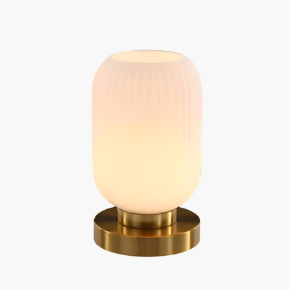 Lámpara de mesa moderna con pantalla de vidrio luz de noche