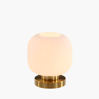 Lámpara de mesa moderna con pantalla de vidrio luz de noche