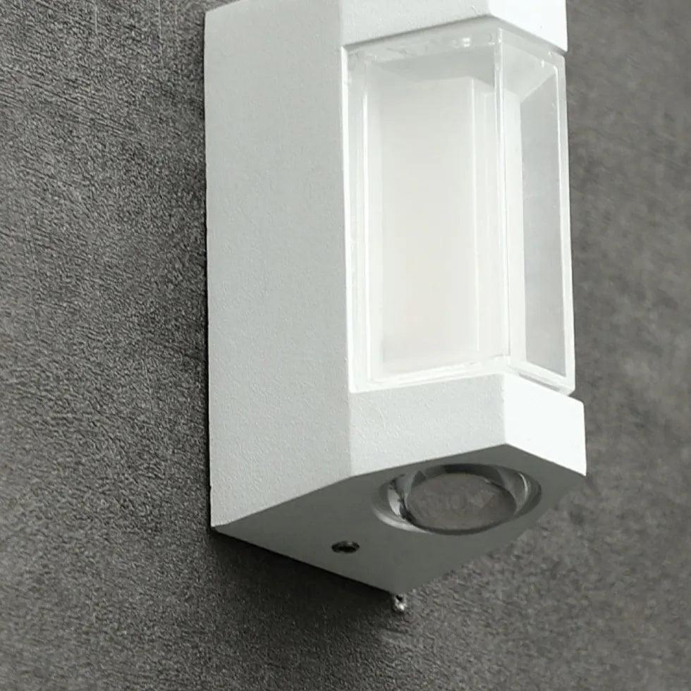Lámpara de pared exterior impermeable de metal con LED