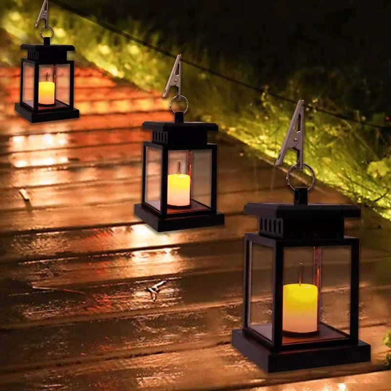 Faroles de exterior con iluminación LED solar