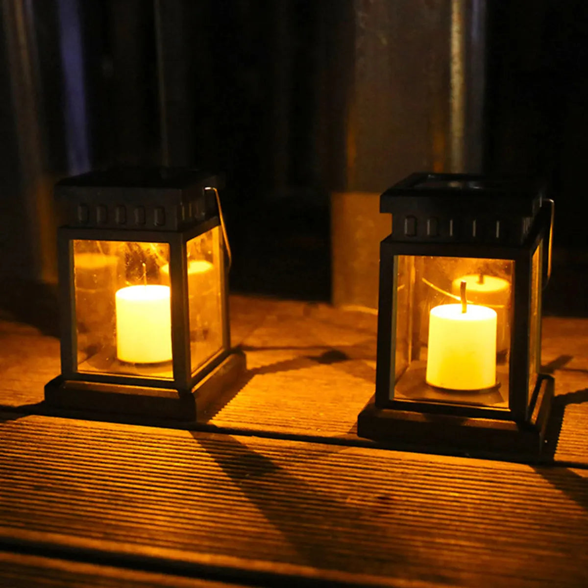 Faroles de exterior con iluminación LED solar