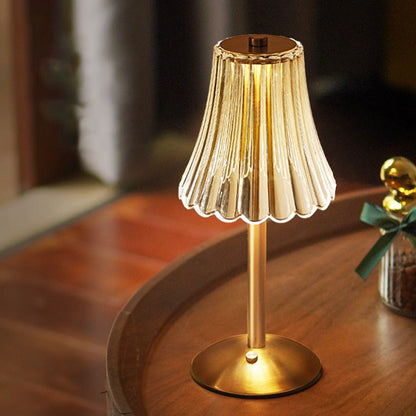 Table Lamp with Crystal Shade and Touch Control