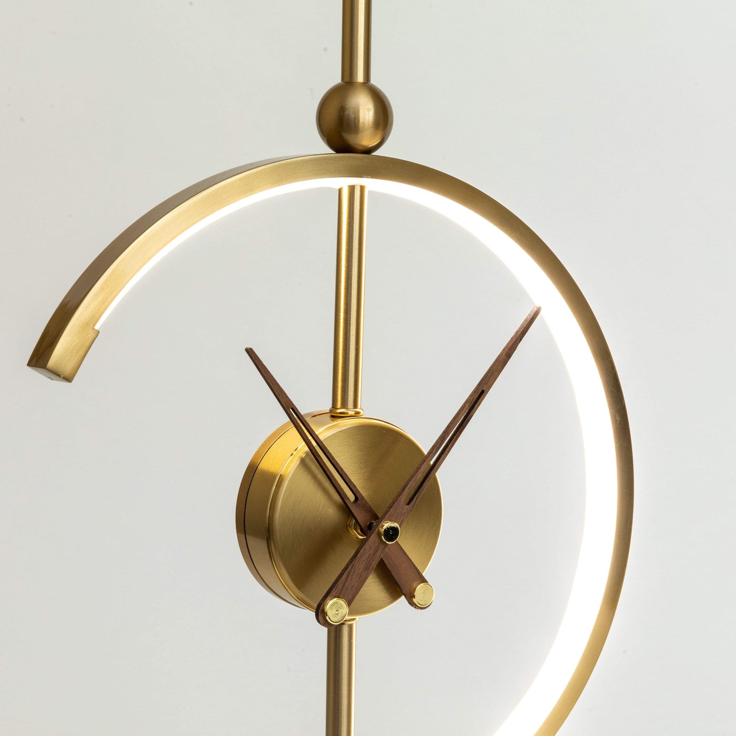 Table Lamp with Wireless Charger and Clock