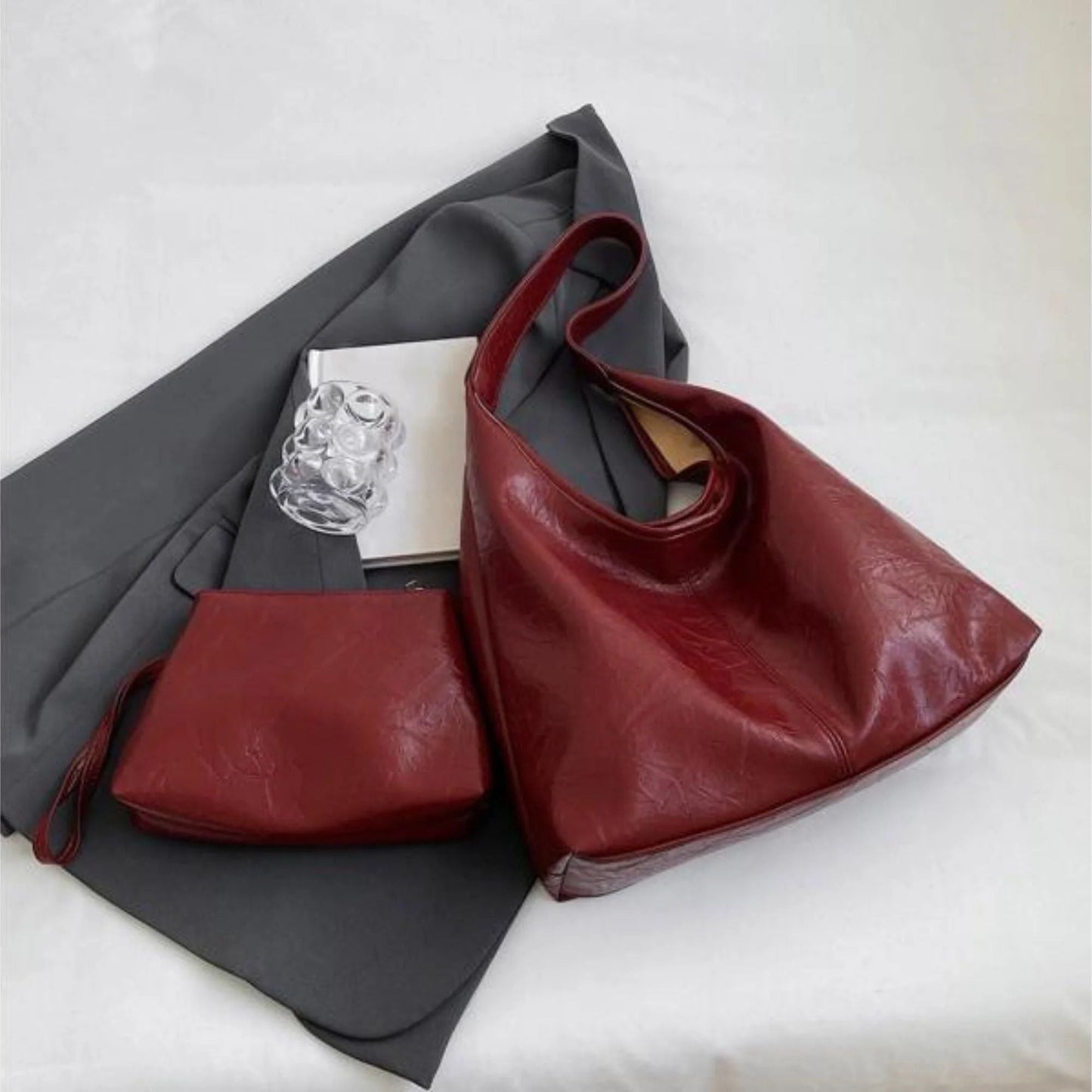 Leather Tote Bag for Women - Heike