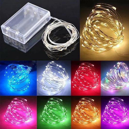 Luces de hadas para decoraciones navideñas interiores y exteriores