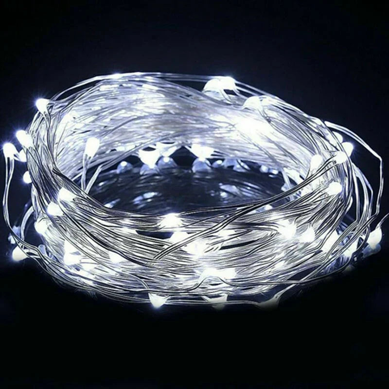 Luces de hadas para decoraciones navideñas interiores y exteriores