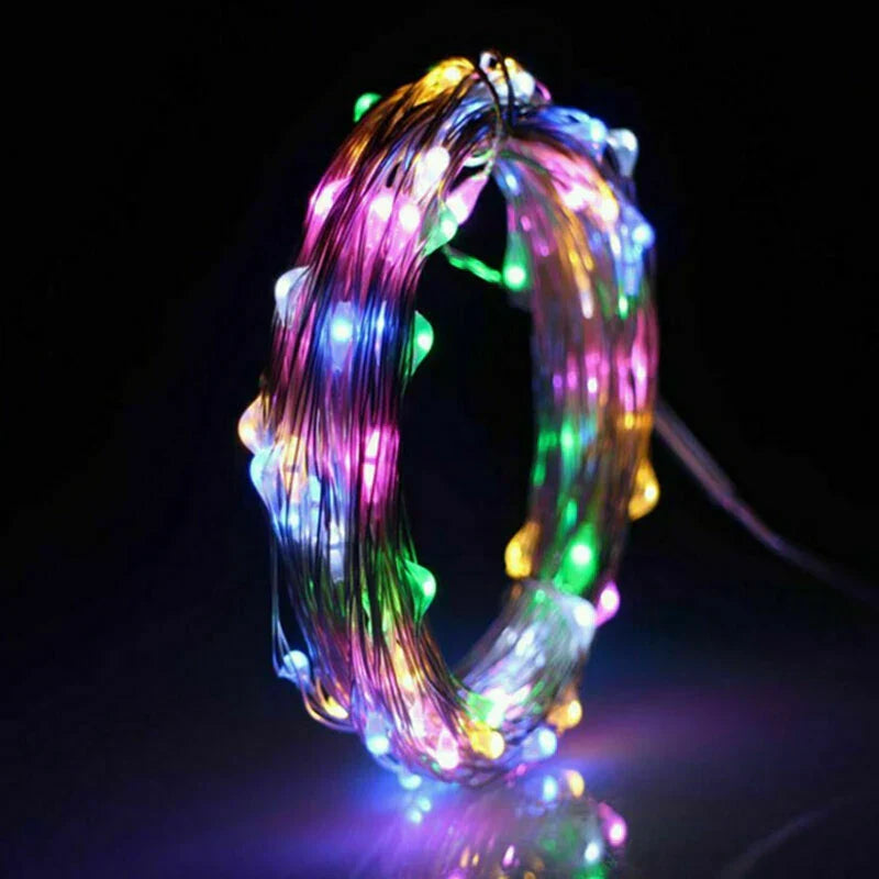 Luces de hadas para decoraciones navideñas interiores y exteriores