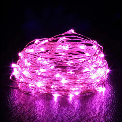 Luces de hadas para decoraciones navideñas interiores y exteriores