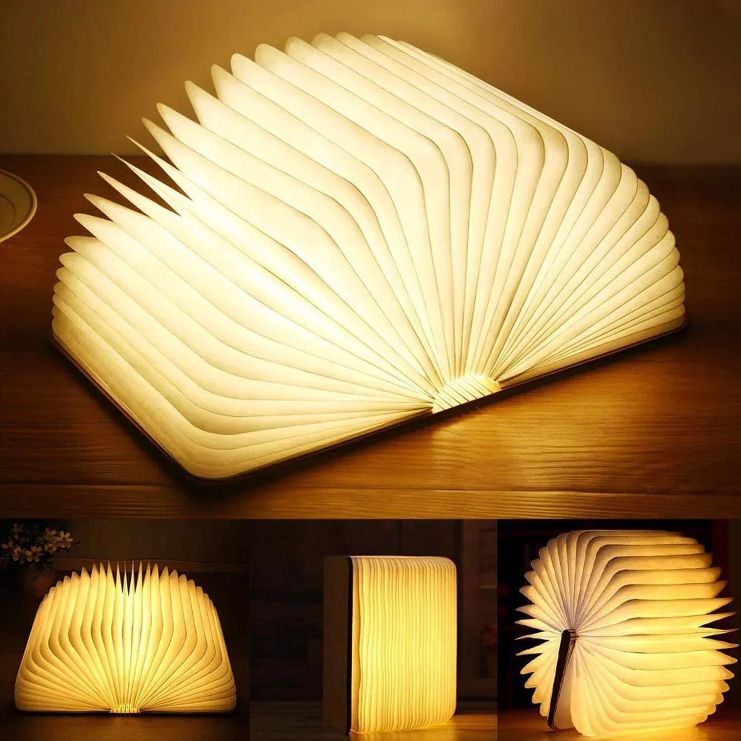 Lámpara de mesa plegable con luz LED para lectura diseño