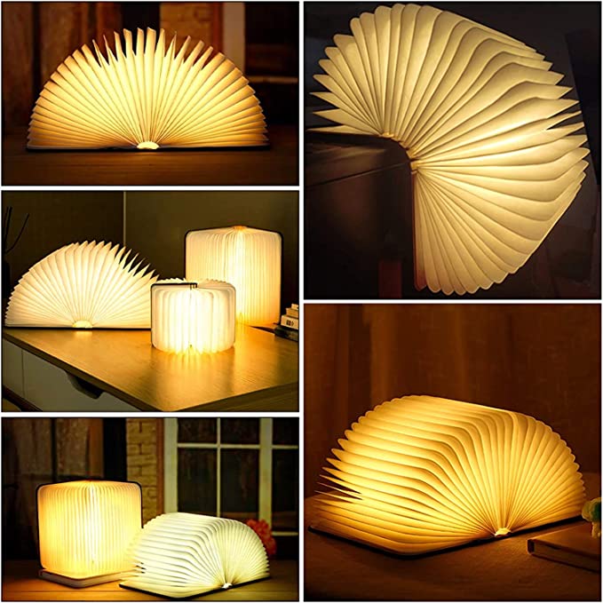 Lámpara de mesa plegable con luz LED para lectura diseño