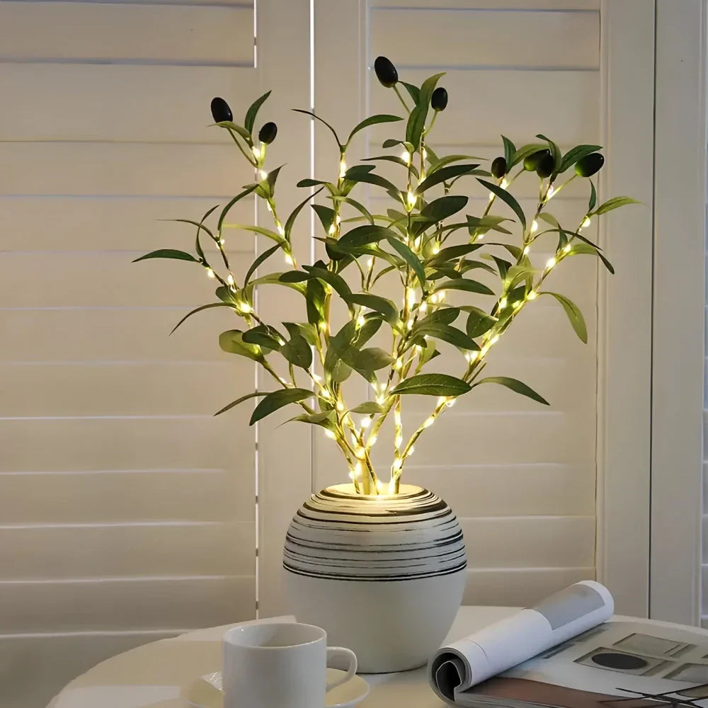 Ramas decorativas iluminadas con luz LED para el hogar