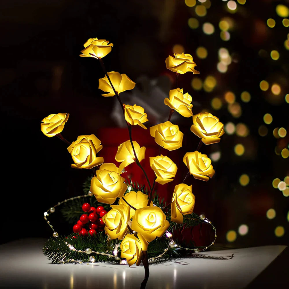Ramas decorativas iluminadas con luz LED para el hogar