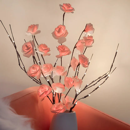 Ramas decorativas iluminadas con luz LED para el hogar