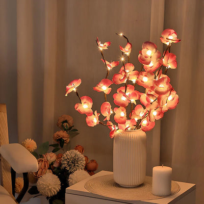 Ramas decorativas iluminadas con luz LED para el hogar