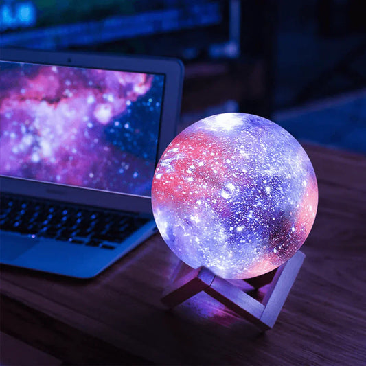 Lámpara Galaxia con luz LED y control táctil