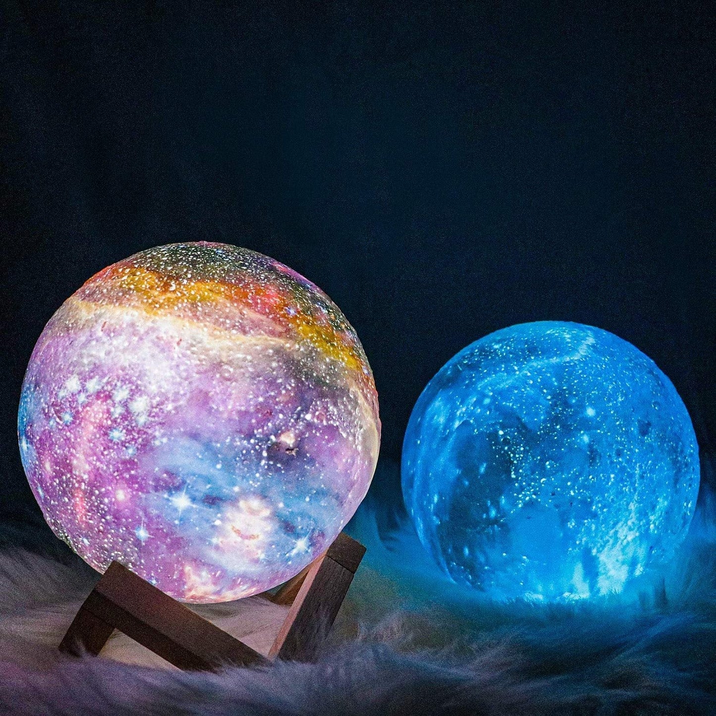 Lámpara Galaxia con luz LED y control táctil