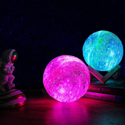 Lámpara Galaxia con luz LED y control táctil