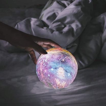 Lámpara Galaxia con luz LED y control táctil