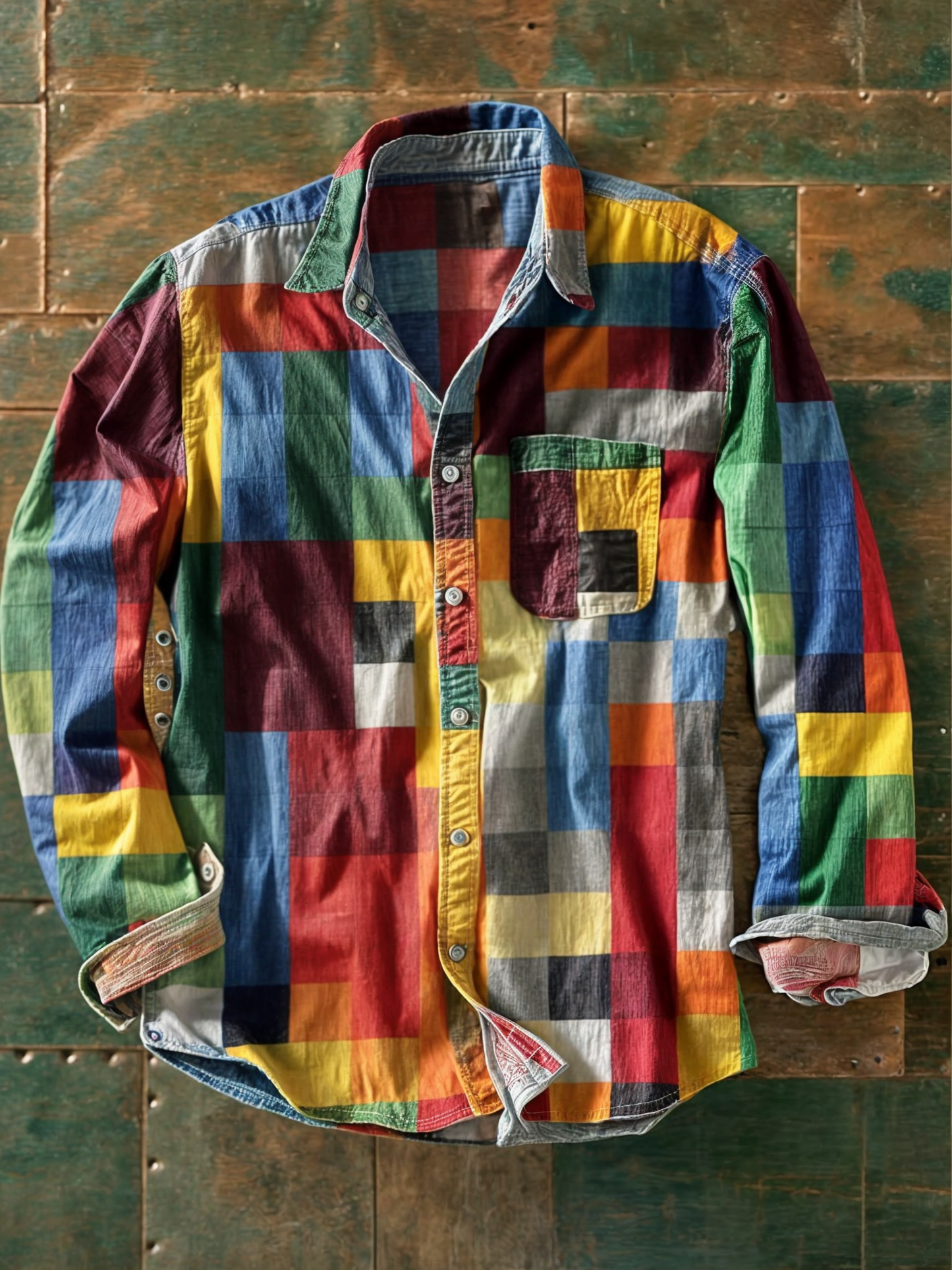 Camisa casual Lucas con bolsillo funcional