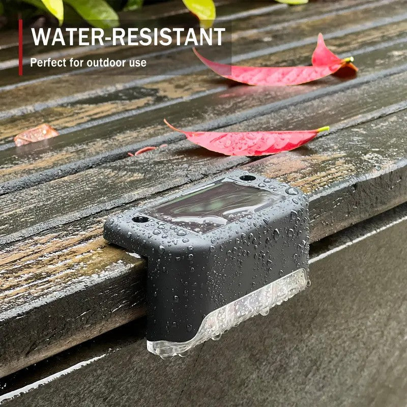Luz LED solar para escalones exterior impermeable