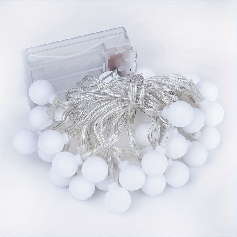 Luces de cadena para exteriores con batería, blanco cálido