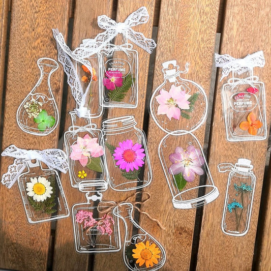 Conjunto de Marcadores de Flores Secas (15 + 15)