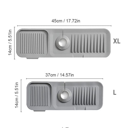 Protector contra salpicaduras AquaShield para fregadero | Protector de silicona para fregadero de cocina