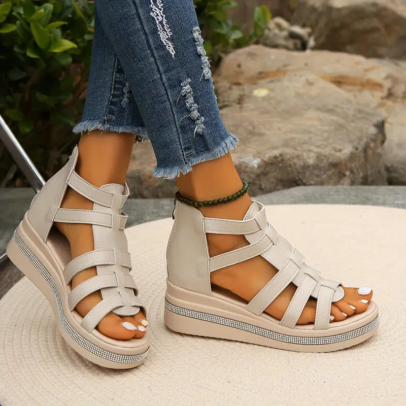Eudora | Eleganti sandali con zeppa 