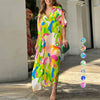 Vestido casual René con estampado pintado