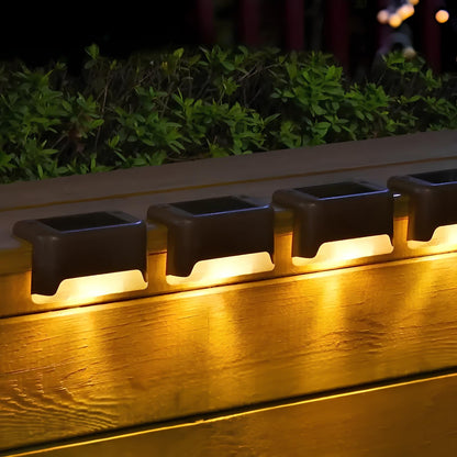 Luz LED solar para escalones exterior impermeable