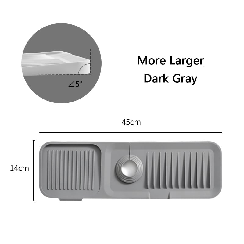 Protector contra salpicaduras AquaShield para fregadero | Protector de silicona para fregadero de cocina