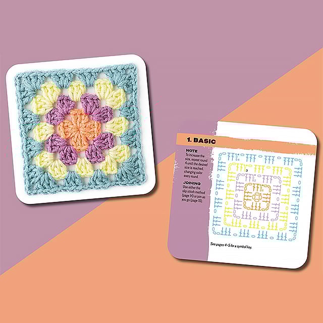ColorCrafter - El Set de Tarjetas Granny Square - 50 piezas