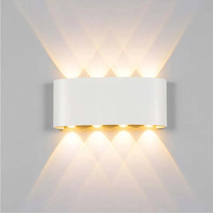 Lámpara de pared moderna blanca LED impermeable
