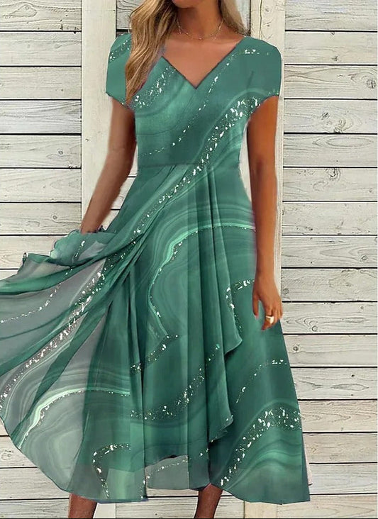 Yana | Vestido midi con escote en V