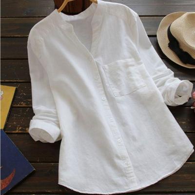 Greta | Blusa de lino de manga larga elegante
