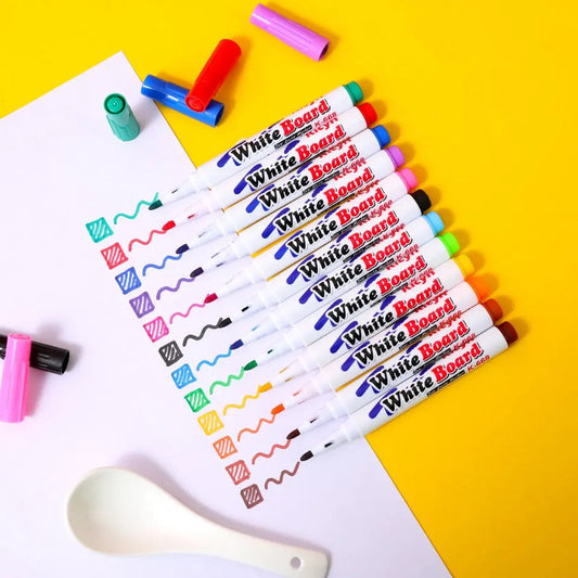 Rotuladores de colores lavables para dibujo con agua